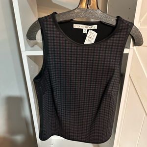 Max Studio Plaid Top
